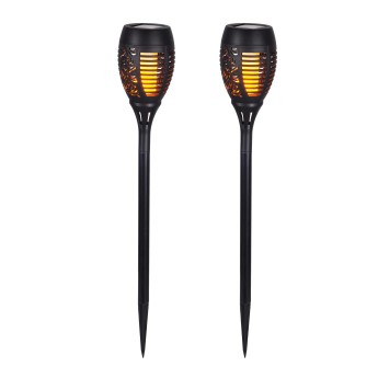 OLYMPIA XL: Set of 2 flame effect LED solar lights, 59 cm 2