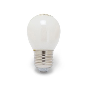 Ampoule à filament LED opale, sphère P45, 6W / 806lm, culot E27, 3000K 2