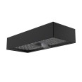 800 Lumen solarbetriebene LED-Wandleuchte mit Bewegungssensor. Schwarz