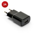 Ladegerät 220V, USB 2A (für Samsung, Oppo etc.), schwarz