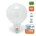 Opal-LED-Glühlampe, Globe G125, 11W / 1521lm, E27-Sockel, 3000K