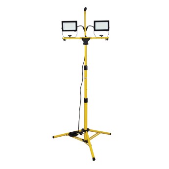 Proiettore LED 2x50W. Treppiede, cavo 3 mt H05RN-F 3G1.0mm2