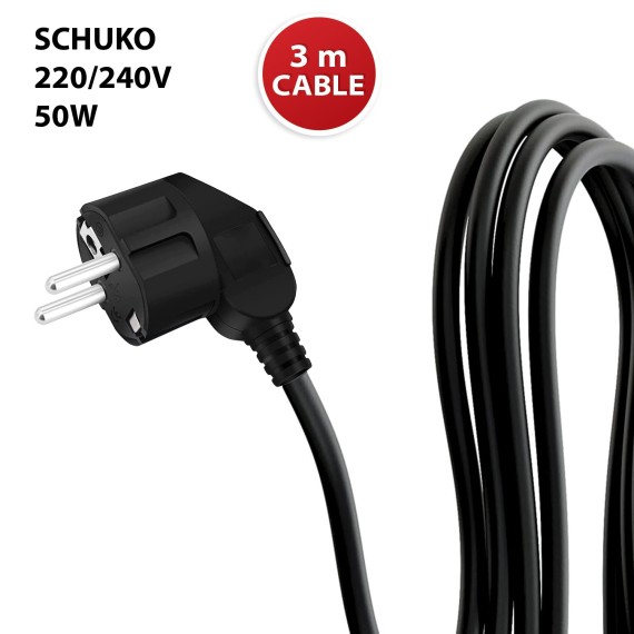 Proyector LED de 2x50W. Trípode, cable de 3 m H05RN-F 3G1.0mm2