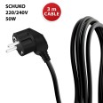 2x50W LED projector. Tripod, 3 m cable H05RN-F 3G1.0mm2