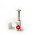 50 Kabelklemmen für runde Kabel mit 4 mm Durchmesser