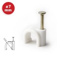 50 Kabelklemmen für runde Kabel mit 7 mm Durchmesser
