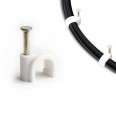50 Kabelklemmen für runde Kabel mit 7 mm Durchmesser