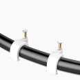 50 Kabelklemmen für runde Kabel mit 7 mm Durchmesser