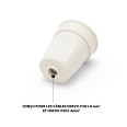 2P+E, 10/16A, French Standard (2P+E), White, 3500W max, 250V. Ideal for repairing extension cords, cable reels...