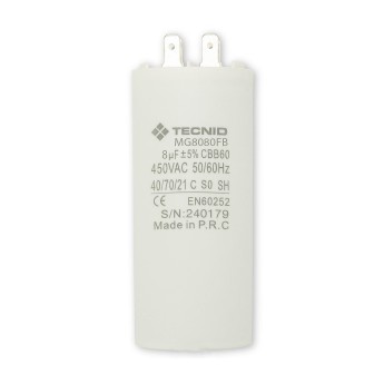 Starting capacitor for electric motors, 450V, capacity:...