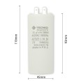 Starting capacitor for electric motors, 450V, capacity: 35µF, 4 pin / flat bottom