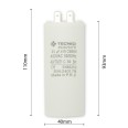 Starting capacitor for electric motors, 450V, capacity: 25µF, 4 pin / flat bottom