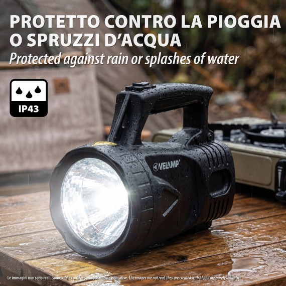ICARO 5W: Rechargeable 5W/350lm floodlight....