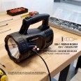 ICARO 5W: Rechargeable 5W/350lm floodlight. IP43 with USB cable. Anthracite.