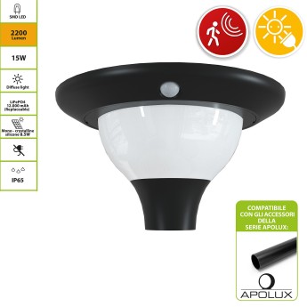 Sfera solare LED per esterni in PMMA, 200mm, 3 CCT, 2000... 2