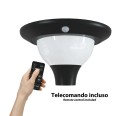 Boule solaire LED extérieure en PMMA, 200 mm, 3 CCT, 2000 lumens, IP65. Blanche.