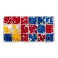 Assortiment de 300 cosses de câble. Tailles et couleurs assorties.