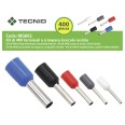 Kit de 400 terminales de crimpado, casquillos aislados. 5 colores y tamaños surtidos.