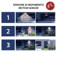 MAYA: Solarbetriebener LED-Fluter mit 1000 Lumen. Verstellbar mit Bewegungssensor. Schwarz.