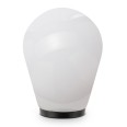APOLUX: Ampola per esterno in PMMA, 21,5 x 29,5cm, base E27, bianco opaco.