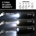 MIGHTY MIKE : Lampe torche LED rechargeable de 15 W. 1500 lumens, IPX4. Seulement 8 cm !