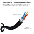Cable alargador Stak M/2xF para obras de construcción, estándar francés, 10 metros. H07RN-F 3G1,5 mm², NF, CE - IP44