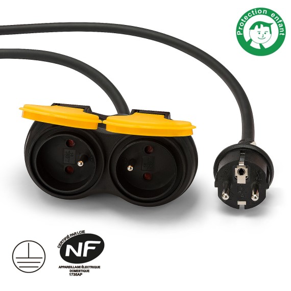 Cable alargador Stak M/2xF para obras de...