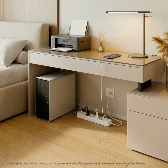 Italian power strip with a large 16A plug,...