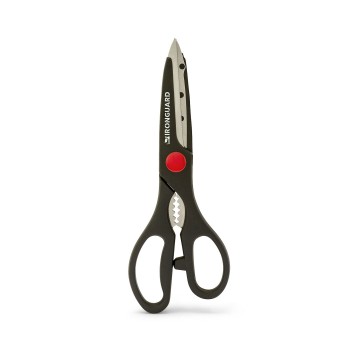 21cm multipurpose scissors in stainless steel and ABS. Black