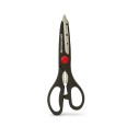 21cm multipurpose scissors in stainless steel and ABS. Black