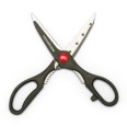 21cm multipurpose scissors in stainless steel and ABS. Black
