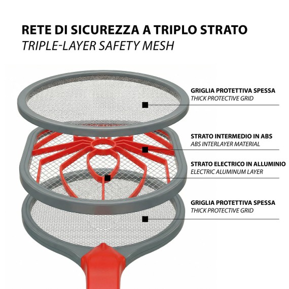 BORG: Rechargeable Electric Mosquito Racket
