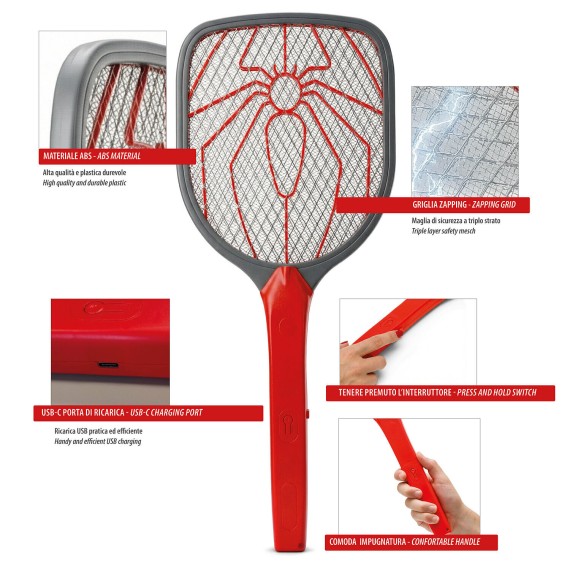 BORG: Rechargeable Electric Mosquito Racket