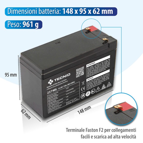 LiFePO4 12.8V 7000mAh rechargeable lithium battery