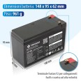LiFePO4 12.8V 7000mAh rechargeable lithium battery
