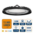 WELLS: LED highbay 150W, DOB, 18000 lumen in aluminium. Black