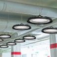 WELLS: LED highbay 150W, DOB, 18000 lumen in aluminium. Black