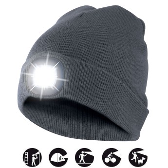 LIGHTHOUSE: Hat with rechargeable LED front light. Dark... 2