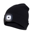 FARO: Linterna frontal LED recargable. Color negro.