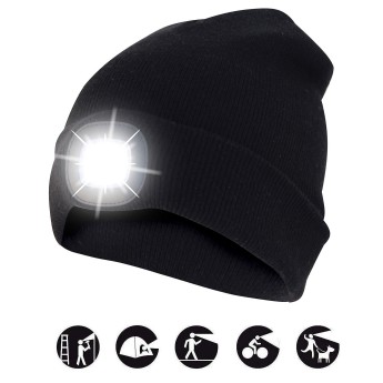 FARO: Linterna frontal LED recargable. Color negro. 2