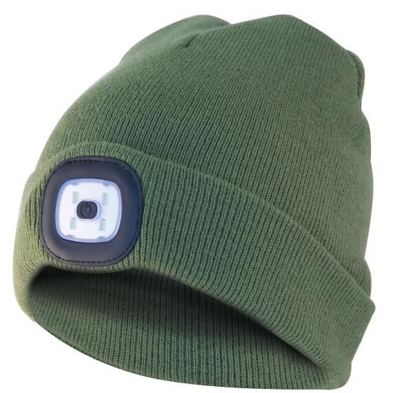 FARO: Sombrero con luz frontal LED recargable....
