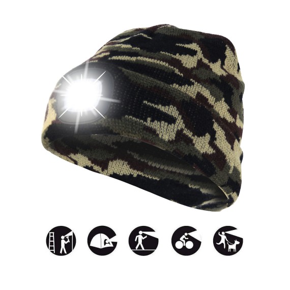 FARO: Gorra con luz frontal LED recargable....