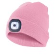 FARO: Sombrero con linterna LED recargable. Rosa