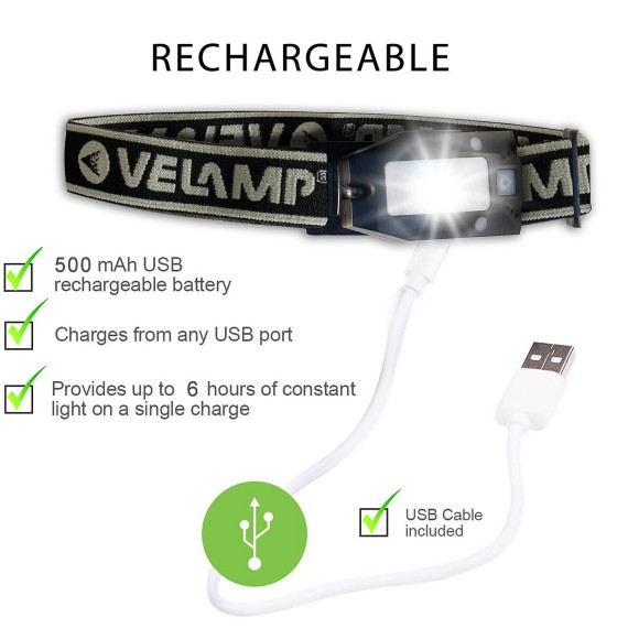 METROS : Lampe frontale 150 lm avec...
