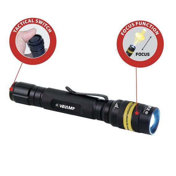 KOST: torcia tattica CREE 3W, con zoom