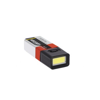 SNICKER: 50 Lumen COB-LED-Taschenlampe mit 9V-Batterie