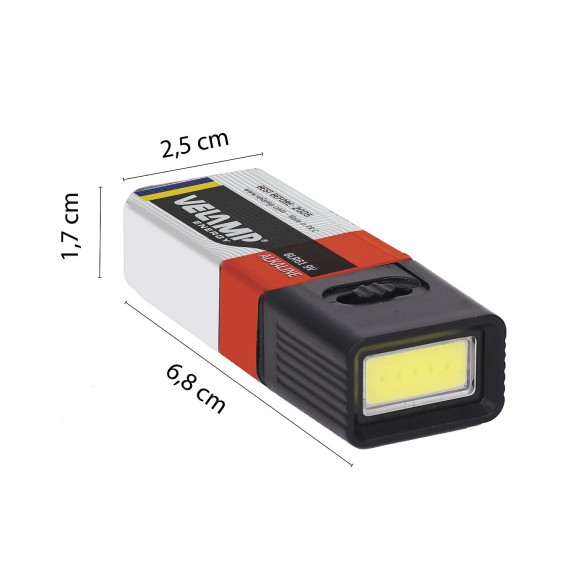 SNICKER: 50 Lumen COB-LED-Taschenlampe mit...