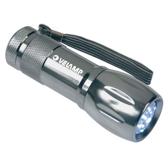 ABENTEUER: 9-LED-Aluminium-Taschenlampe mit Etui