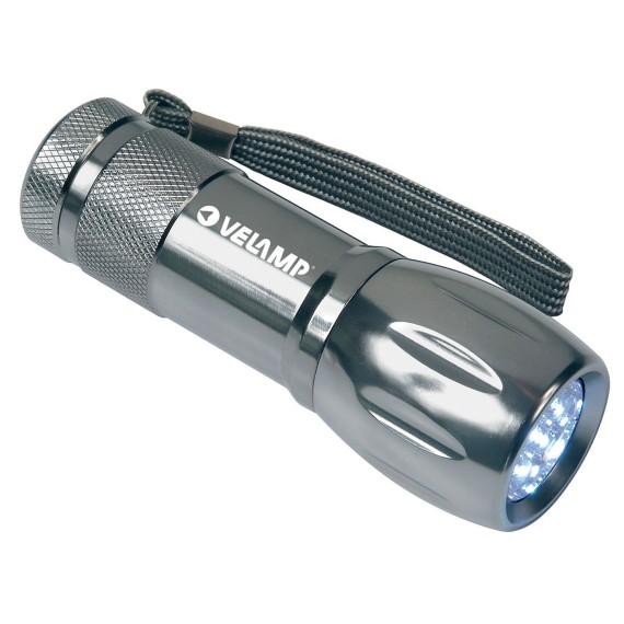 ABENTEUER: 9-LED-Aluminium-Taschenlampe mit Etui