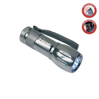 ABENTEUER: 9-LED-Aluminium-Taschenlampe mit Etui 2